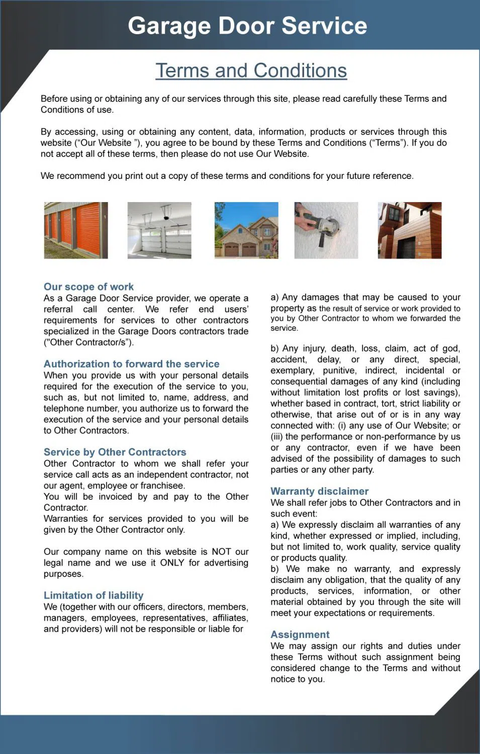 Golden Garage Door Service Pomona, CA 909-655-0098